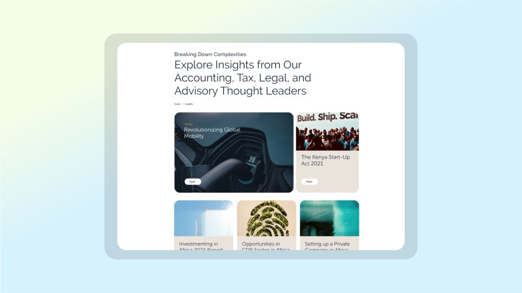 Insights page